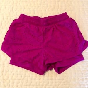 Champion Kids' Athletic Shorts, Fuchsia Pink, Size M 7-8, Excellent Condition